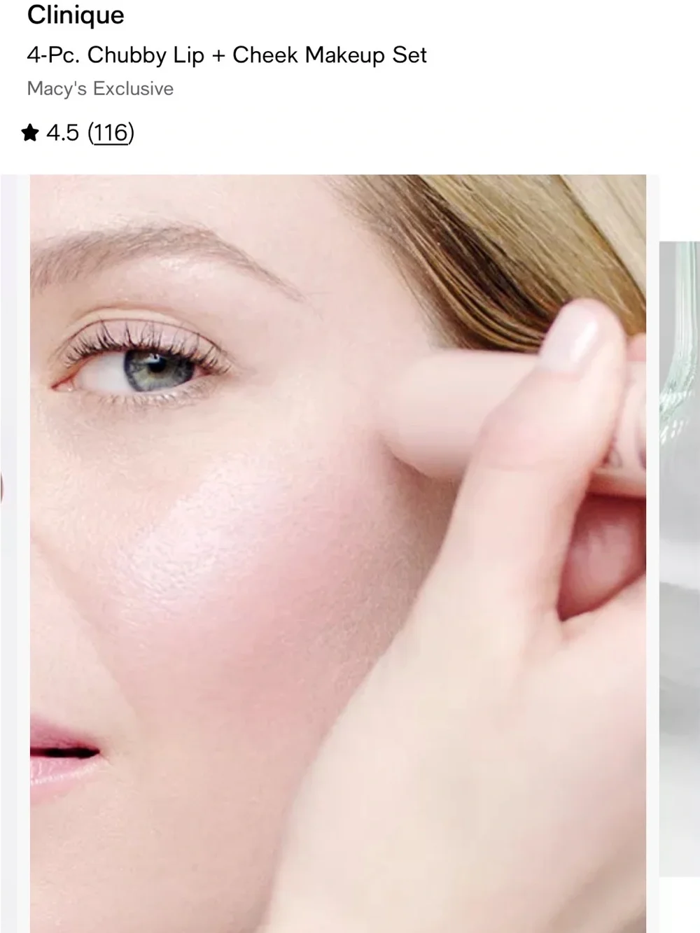 Clinique Chubby Lip + Cheek Kit — Rose, Mauve, Peach, Champagne